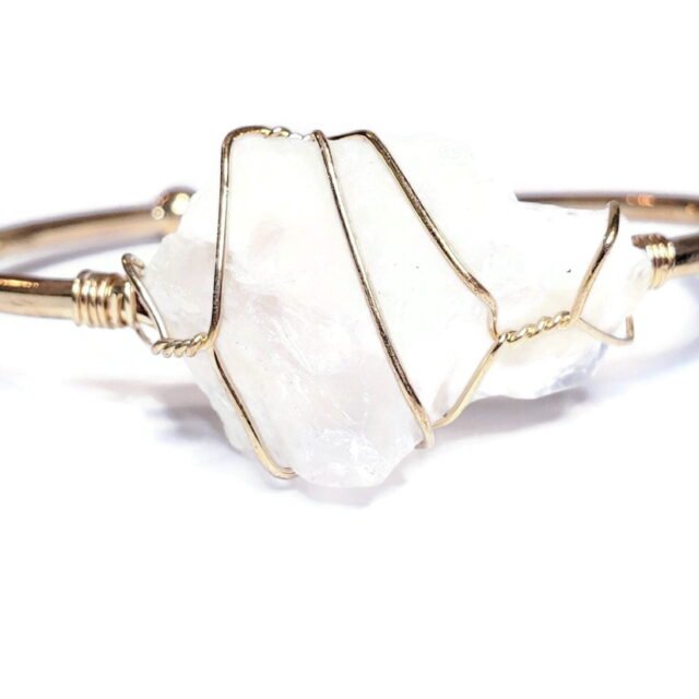 Natural Stone Crystal Cuff