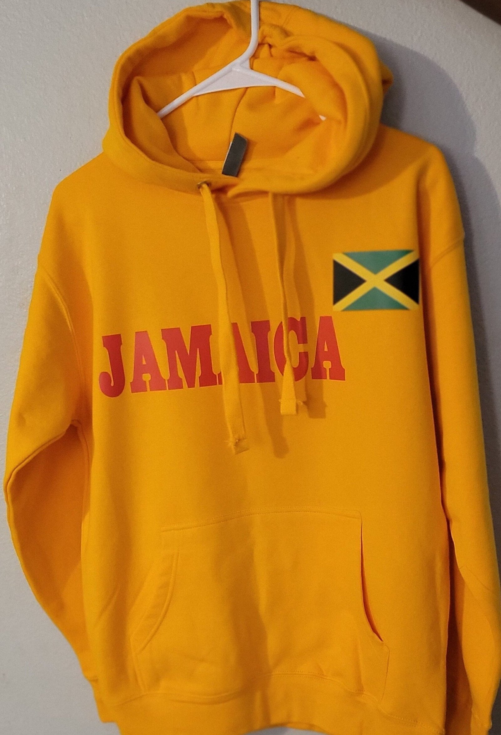 Jamiaca Flag on yello Hoodie (1)