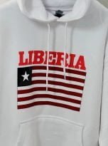 Liberian Flag on whiteHoodie (1)