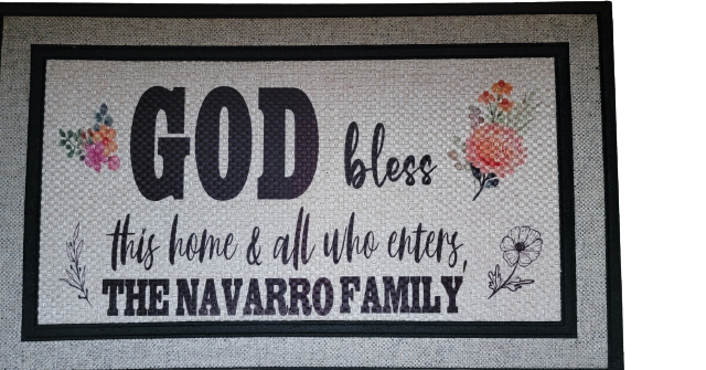 Custom Rubber Backed Door Mat