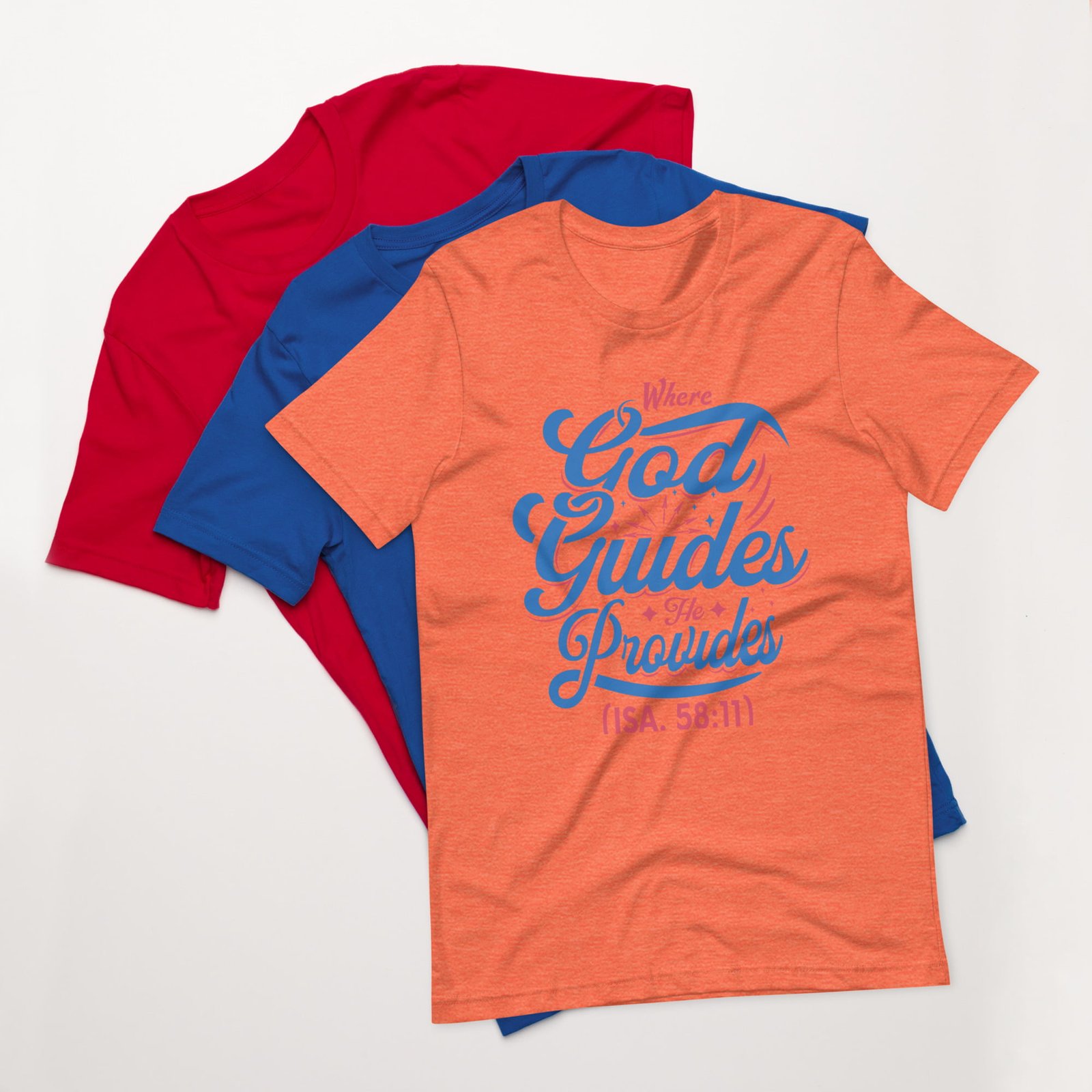Where God guides Unisex t-shirt - Image 7