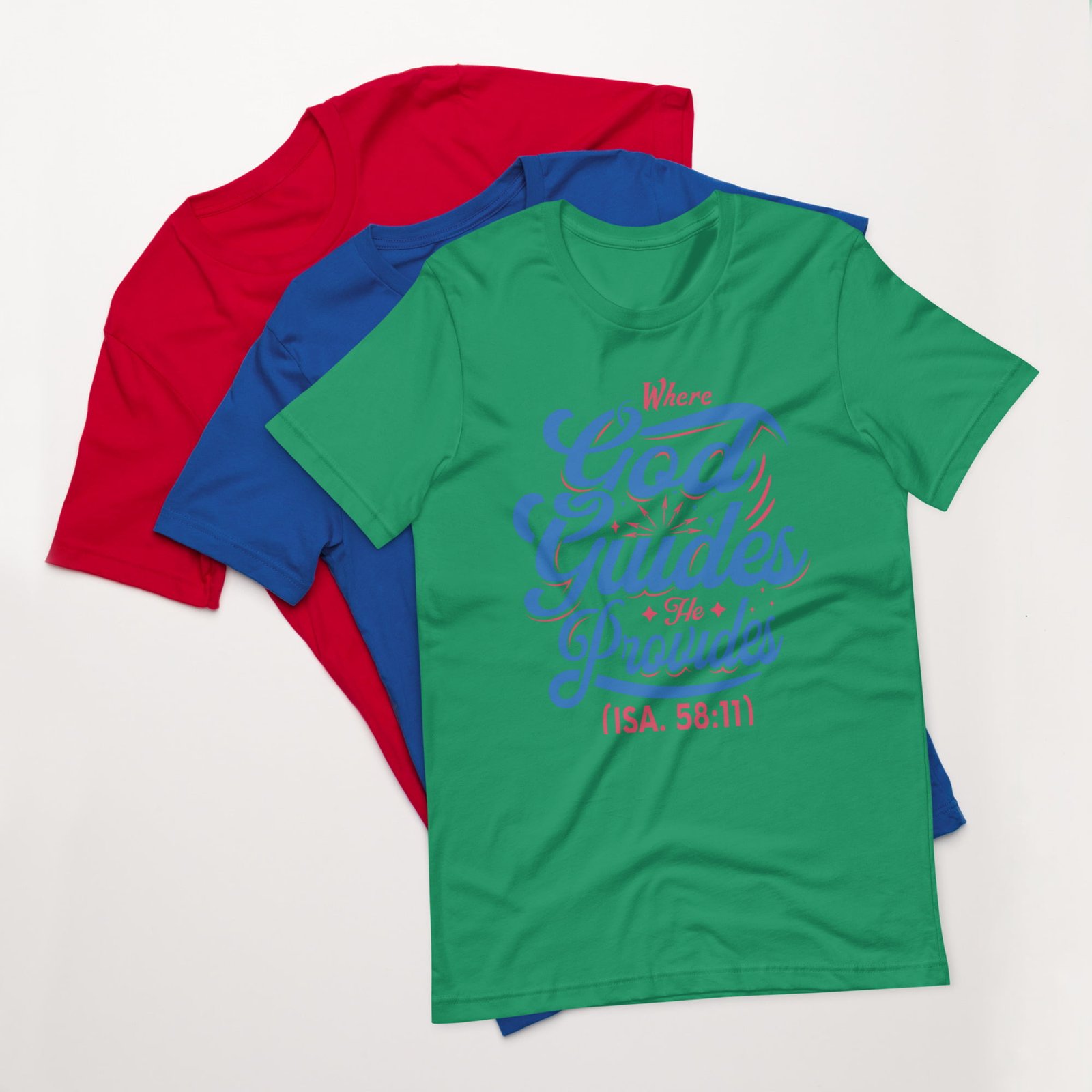 Where God guides Unisex t-shirt - Image 6