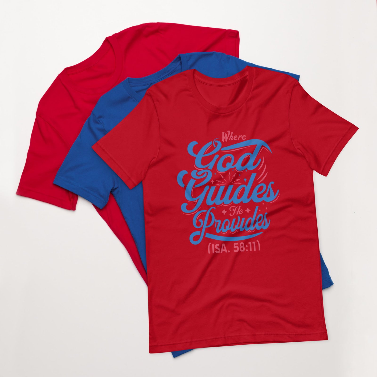 Where God guides Unisex t-shirt - Image 2