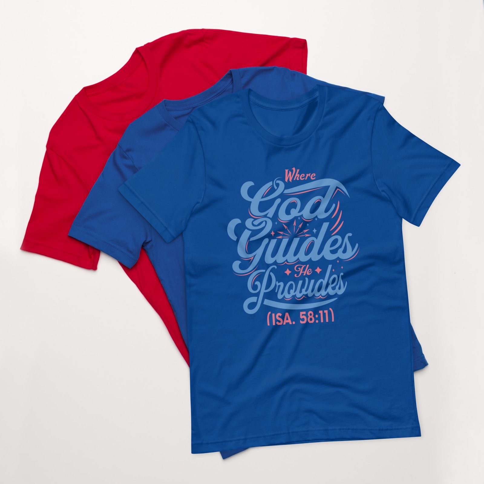 Where God guides Unisex t-shirt - Image 3
