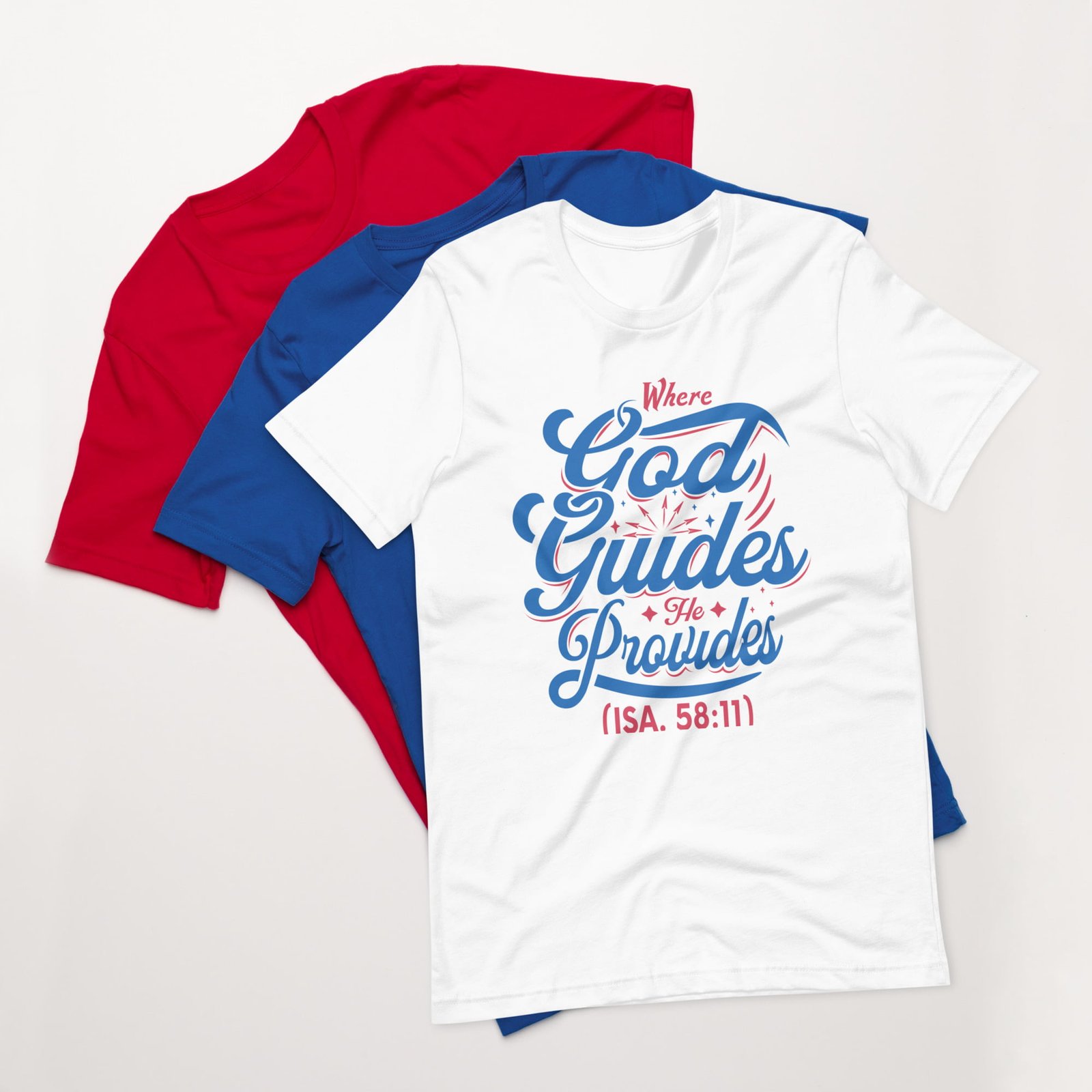 Where God guides Unisex t-shirt - Image 8
