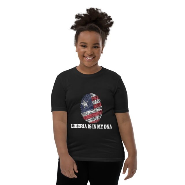 Liberia in My DNA Youth Short Sleeve T-Shirt