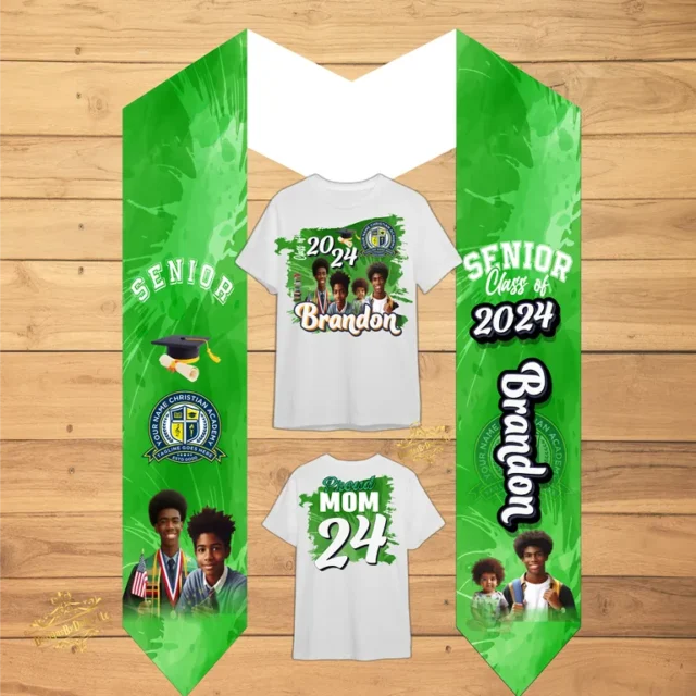Graduation Stole and T-shirt Bundle